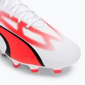Vyriški futbolo bateliai PUMA Ultra Play FG/AG puma white/puma black/fire orchid 7