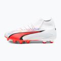 Vyriški futbolo bateliai PUMA Ultra Pro FG/AG puma white/puma black/fire orchid 11