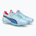 Vyriški futbolo bateliai PUMA King Ultimate FG/AG silver sky/puma black/fire orchid 4