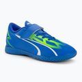 Vaikiški futbolo bateliai PUMA Ultra Play IT V Jr ultra blue/puma white/pro green