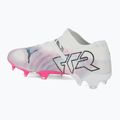 Futbolo batai PUMA Future 7 Ultimate Low FG/AG white/black/poison pink/bright aqua/silver mist 3