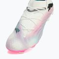 Futbolo batai PUMA Future 7 Ultimate Low FG/AG white/black/poison pink/bright aqua/silver mist 12