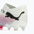 Futbolo batai PUMA Future 7 Ultimate Low FG/AG white/black/poison pink/bright aqua/silver mist 13