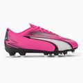 Vaikiški futbolo batai PUMA Ultra Play FG/AG Jr poison pink/puma white/puma black 2