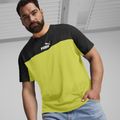 Vyriški marškinėliai PUMA ESS+ Block Tee puma black/lime sheen 4