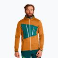 Vyriški sportiniai marškinėliai Ortovox Fleece Grid Hoody brown 87211