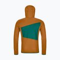 Vyriški sportiniai marškinėliai Ortovox Fleece Grid Hoody brown 87211 10