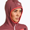 Moteriški trekingo džemperiai ORTOVOX Fleece Grid Hoody red 87201 4
