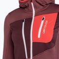 Moteriški trekingo džemperiai ORTOVOX Fleece Grid Hoody red 87201 8