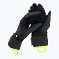 Vyriškos parašiutininkų pirštinės ORTOVOX Fleece Grid Cover black raven