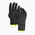Vyriškos parašiutininkų pirštinės ORTOVOX Fleece Grid Cover black raven 8