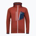 Vyriškas džemperis ORTOVOX Fleece Grid Hoody clay orange