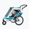 Qeridoo Speedkid2 dvivietė dviračių priekaba mėlyna Q-SK2-21-P 10