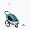 Qeridoo Sportrex1 vienvietė dviračių priekaba mėlyna Q-SR1-21-P
