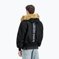 Vyriška striukė Alpha Industries 45/P Hooded Custom Bomber black/reflective 3