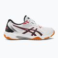 ASICS vyriški skvošo bateliai Gel-Rocket 10 white/classic red 2