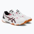 ASICS vyriški skvošo bateliai Gel-Rocket 10 white/classic red 4