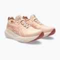 ASICS Gel-Nimbus 25 moterų bėgimo bateliai šviesiai abrikosinė/šviesiai granatinė 11