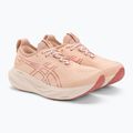 ASICS Gel-Nimbus 25 moterų bėgimo bateliai šviesiai abrikosinė/šviesiai granatinė 4