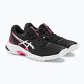 ASICS moterų tinklinio bateliai Netburner Ballistic FF 3 black / hot pink 5