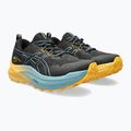 ASICS Trabuco Max 2 vyriški bėgimo bateliai juoda/pilkai mėlyna 10