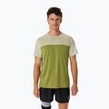 Vyriški bėgimo marškinėliai ASICS Race Top performance dried leaf green/cactus