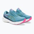 ASICS Gel-Kayano 30 moteriški bėgimo bateliai gris blue/lime green 5