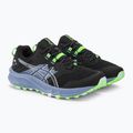 Vyriški bėgimo bateliai ASICS Trabuco Terra 2 black/light blue 5
