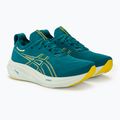 Vyriški bėgimo bateliai ASICS Gel-Nimbus 26 evening teal/light mustard 5