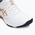 Moteriški batai ASICS Netburner Ballistic FF 3 white/pure gold 7