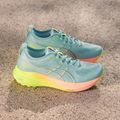 Vyriški bėgimo batai ASICS Gel-Kayano 31 Paris light celadon/safety yellow 4