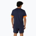 Vyriški teniso marškinėliai ASICS Court SS Top midnight/shocking orange 3