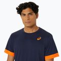 Vyriški teniso marškinėliai ASICS Court SS Top midnight/shocking orange 4