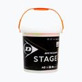 Dunlop Stage 2 vaikų teniso kamuoliukai 60 vnt. oranžinės/geltonos spalvos 601343