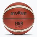 Krepšinio kamuolys Molten B6G4550 FIBA brown dydis 6