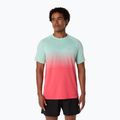 Vyriški bėgimo marškinėliai ASICS Seamless performance coral reef/oasis green