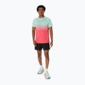 Vyriški bėgimo marškinėliai ASICS Seamless performance coral reef/oasis green 2