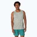 Vyriškas bėgimo tank topas ASICS Fujitrail Singlet white sage/rainy lake