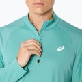 Vyriški bėgimo marškinėliai ilgomis rankovėmis ASICS Road Lite-Show 1/2 Zip light teal 5