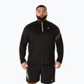 Vyriški bėgimo marškinėliai ilgomis rankovėmis ASICS Icon LS 1/2 Zip performance black