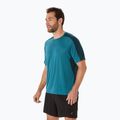 Vyriški bėgimo marškinėliai ASICS Fujitrail Elite Top atlantis blue/saxon green 4