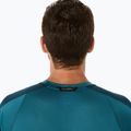 Vyriški bėgimo marškinėliai ASICS Fujitrail Elite Top atlantis blue/saxon green 6