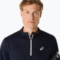 Vyriški bėgimo marškinėliai ilgomis rankovėmis ASICS Icon LS 1/2 Zip midnight 5