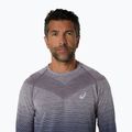 Vyriški bėgimo marškinėliai ilgomis rankovėmis ASICS Seamless lavender grey/indigo fog 5