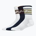 Kojinės ASICS Logo Crew 3 pary midnight/dark red planet/lemongrass 2