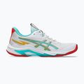 Moteriški tinklinio batai ASICS Netburner Ballistic FF 4 balti/jūros stiklas