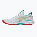 Moteriški tinklinio batai ASICS Netburner Ballistic FF 4 balti/jūros stiklas 2