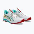 Moteriški tinklinio batai ASICS Netburner Ballistic FF 4 balti/jūros stiklas 3