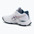 Vyriški batai ASICS Netburner Ballistic FF 4 balta/mako mėlyna 3