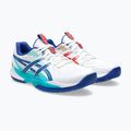 Vyriški tinklinio batai ASICS Powerbreak FF balti/asics mėlyni 10